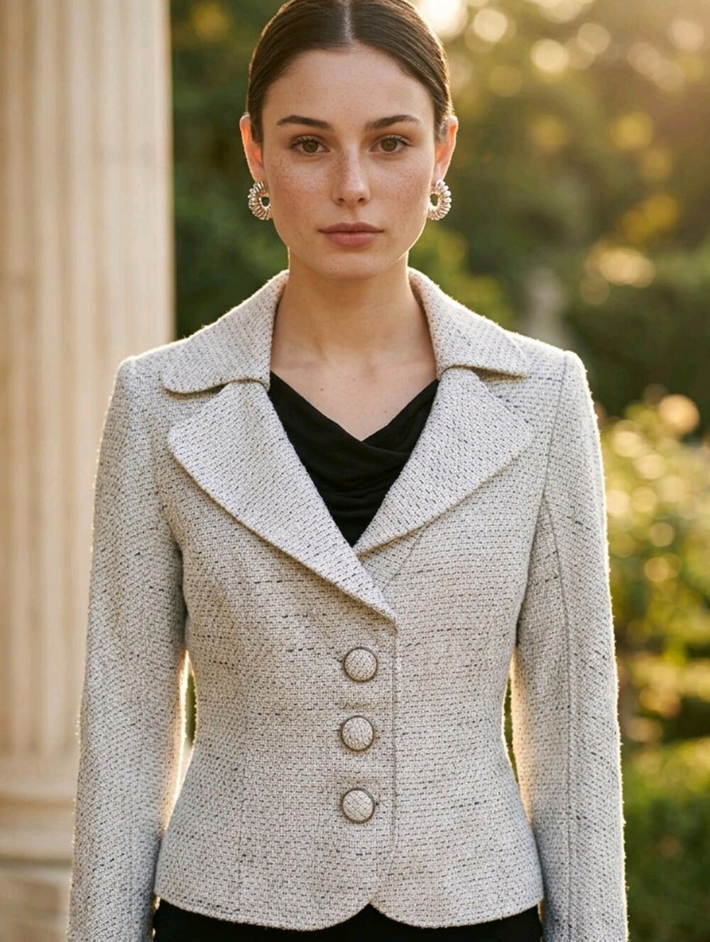 WHBM White Jacket - Sparkly
